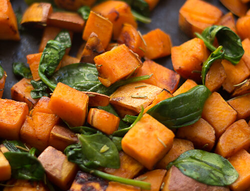 Sweet Potato, spinach and feta tortilla